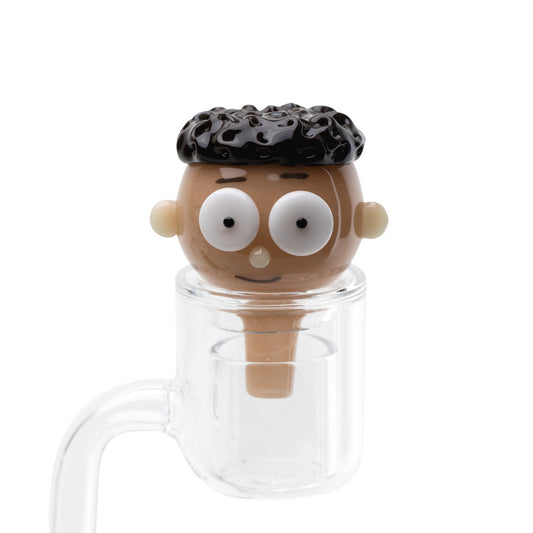 Empire Glass Bubble Carb Cap - Mort. *Example of use*