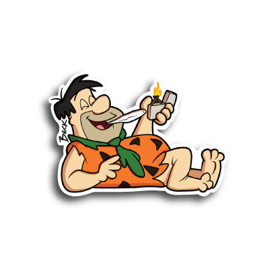 Fred Flintstoned Sticker