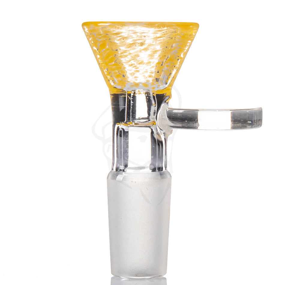 Frit Glass Cone 14mm - Yellow.