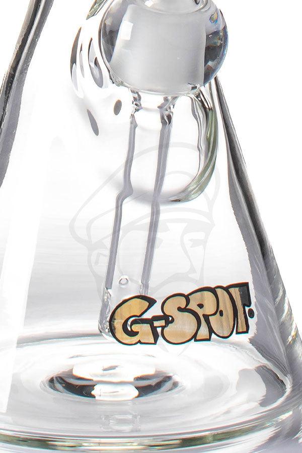 G-Spot Beaker Ice Bong 45cm Gold Series - detail view.