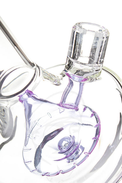 Genie Bottle Bubbler Purple - Perc detail.