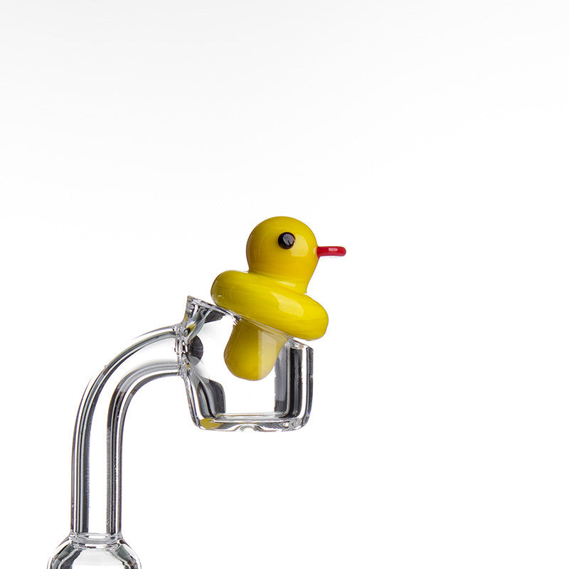 Glass Duck Carb Cap - Example of use.