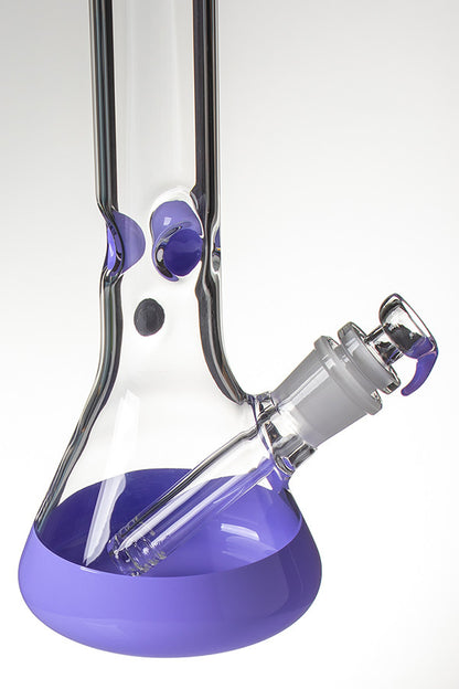 Grace Glass 7mm Beaker Purple - base detail.