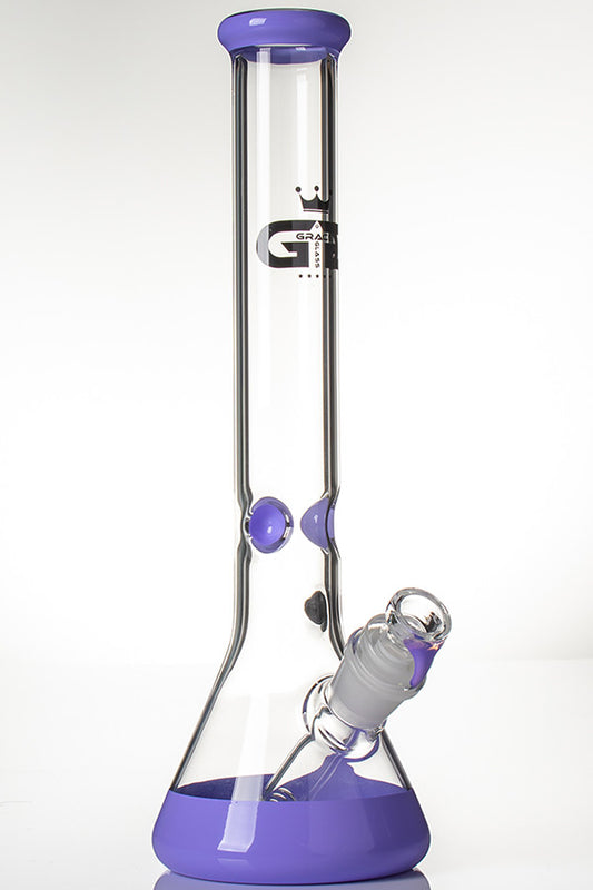 Grace Glass 7mm Beaker - Purple.