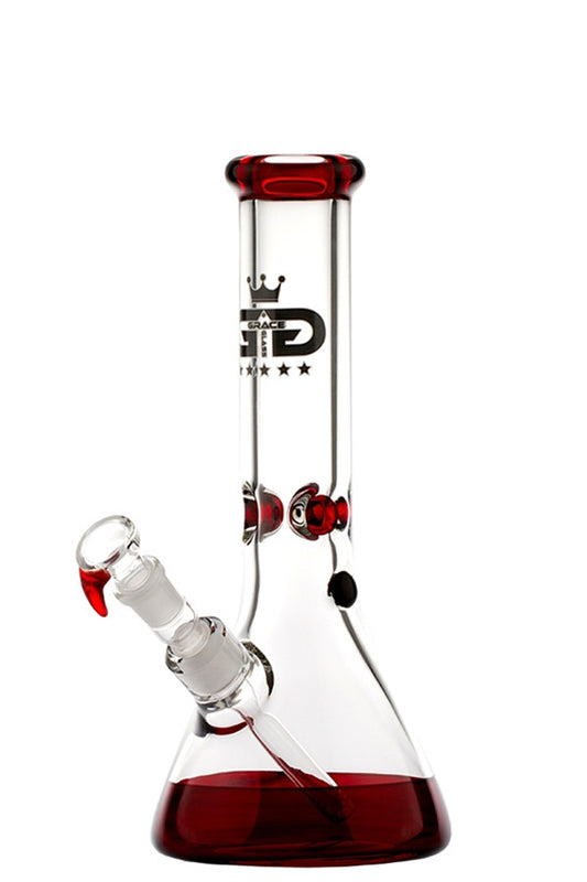 Grace Glass 9mm Beaker - Red.