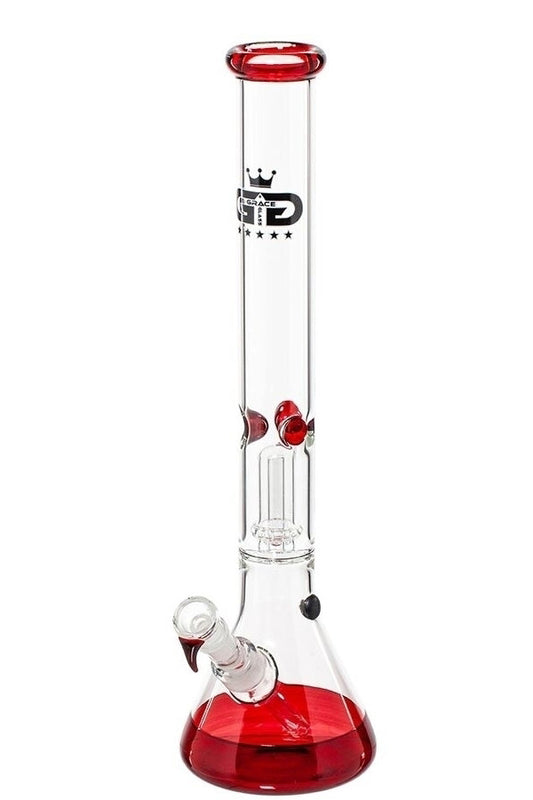 Grace Glass Baked Beaker - Red.