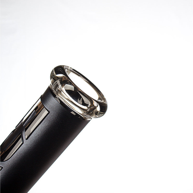 Grace Glass Black Powder Coated 7mm Cylinder - mouthpiece