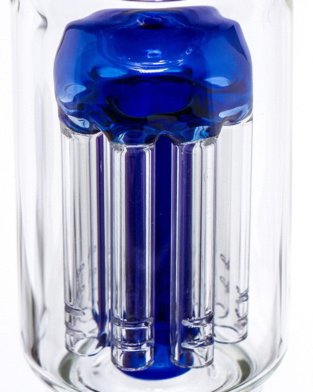 Grace Glass Blue Tree Percolator Beaker - detail