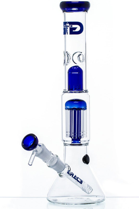 Grace Glass Blue Tree Perc Beaker