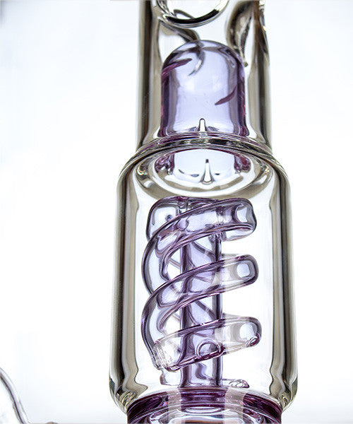 Grace Glass Purple Spiral Perc detail