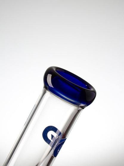 Grace Glass Twin HoneyComb Blue 7mm - mouthpiece