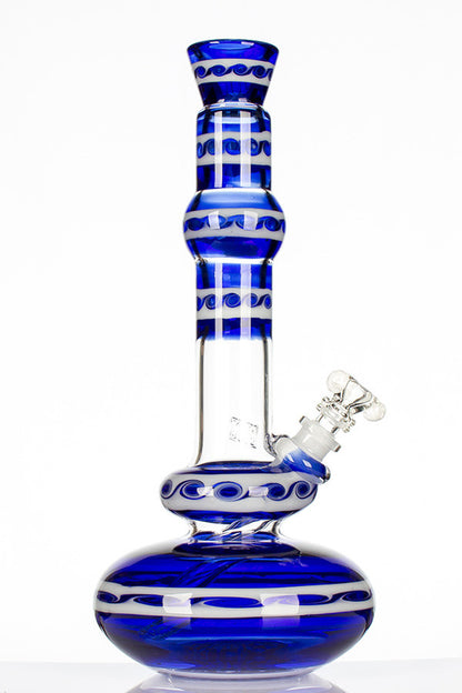 HVY Mini Wave Genie Bottle Blue - side view