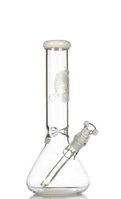 HVY 12 inch Beaker White glass bong
