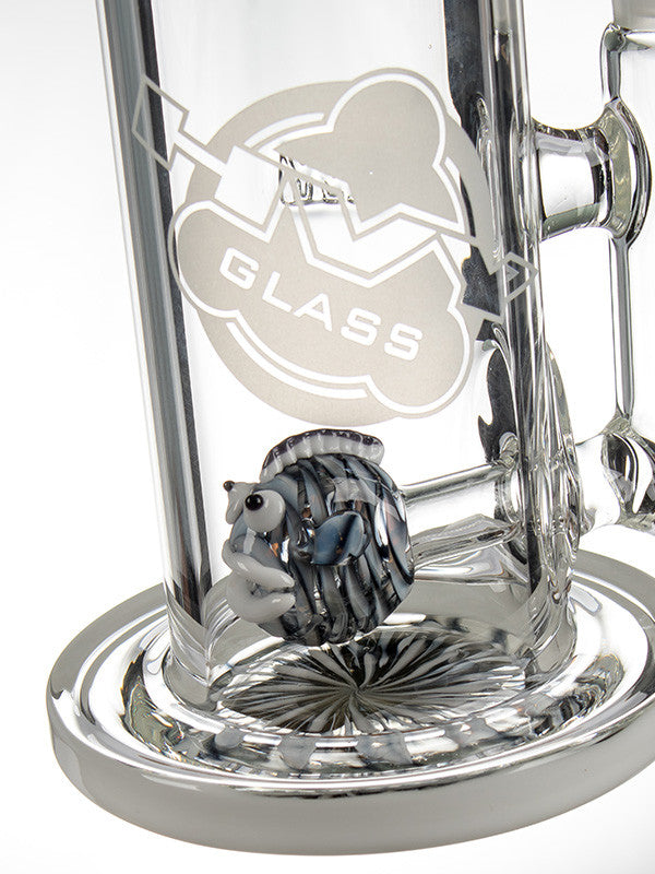 HVY Fish Perc Bubbler Black and White - Percolator detail