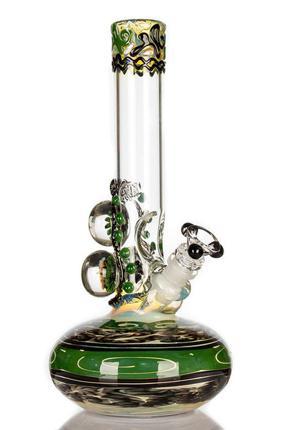 HVY Mini Worked Bubble Beaker Green