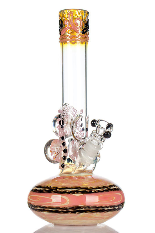 HVY Mini Worked Bubble Beaker Pink