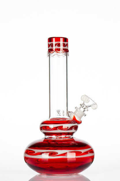 HVY Wave Bubble Beaker Red - side view