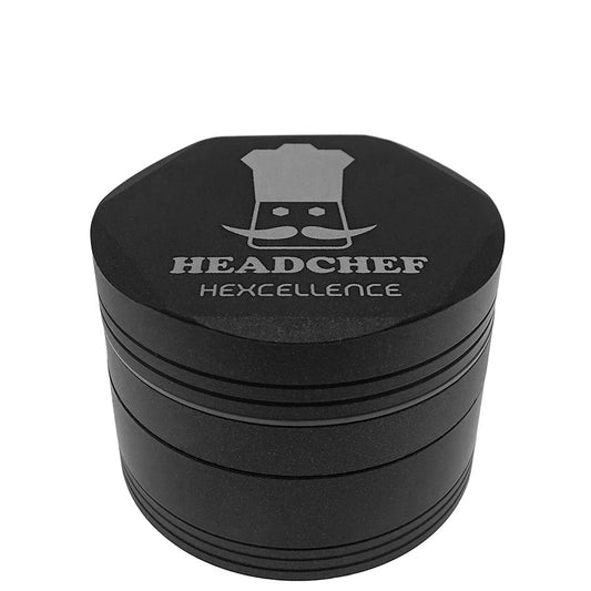 Headchef Hardcore Grinder 62mm 4 part - Black