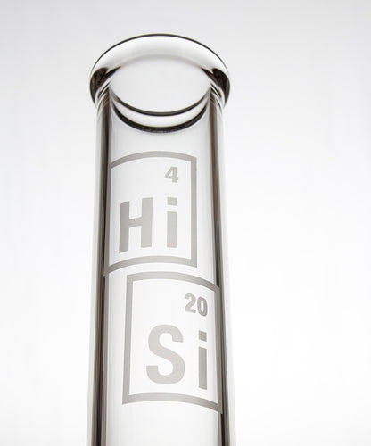 Hi Si 15 Inch Beaker 7mm glass bong label