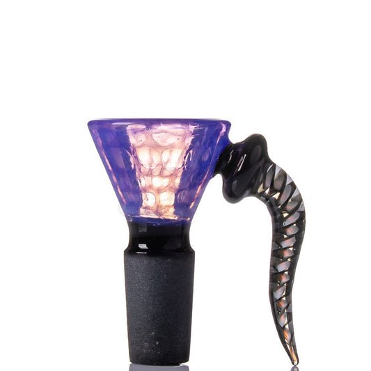 Horned Glass Cone 14mm - Purple.