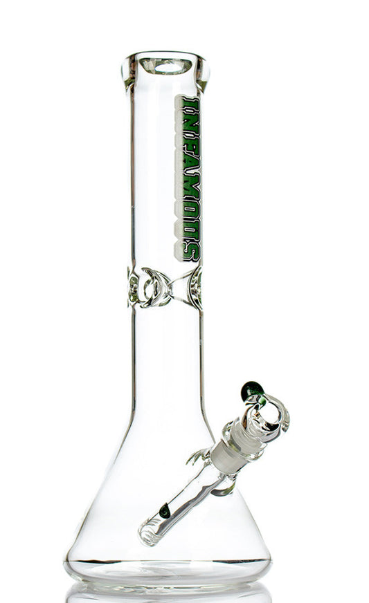 Infamous Glass Beaker 14 Inch Green