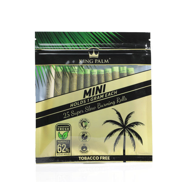 King Palm Super Slow Burning Wraps - Mini 25 Pack.