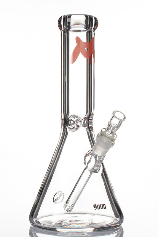 MAV Glass 12 Inch 9mm Beaker - Red.