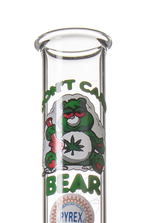 MWP Glass Bong Don't Care Bear - Detail view.