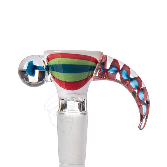 Marble Horned Glass Cone 14mm - RGB.