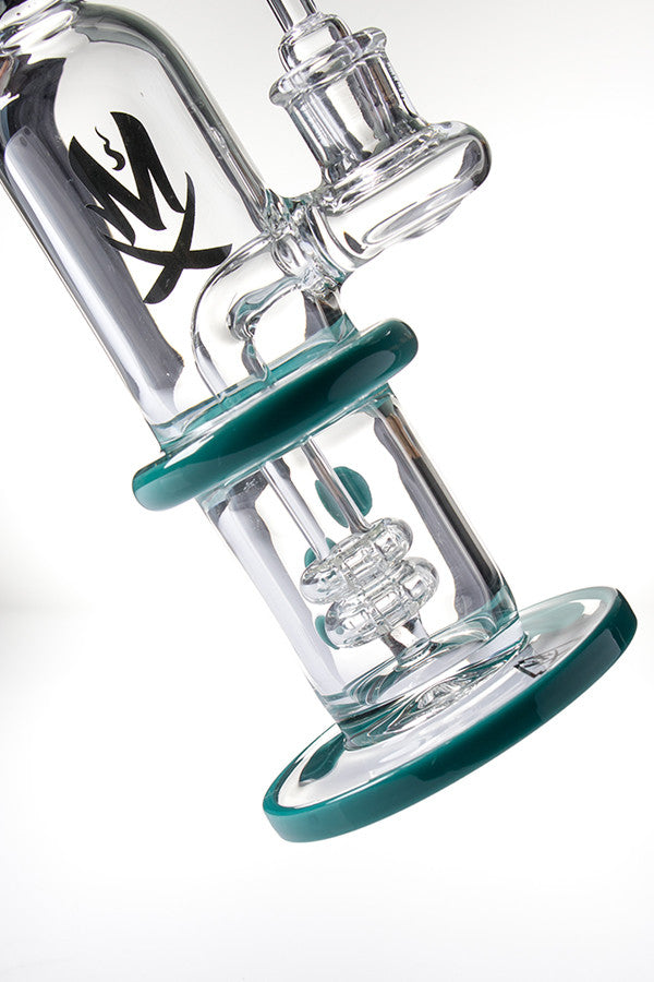 Mathematix Glass - Direct Inject Bubbler Aqua - detail.