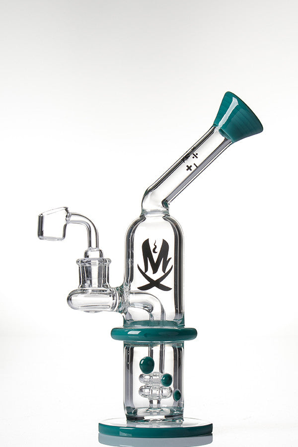 Mathematix Glass - Direct Inject Bubbler Aqua