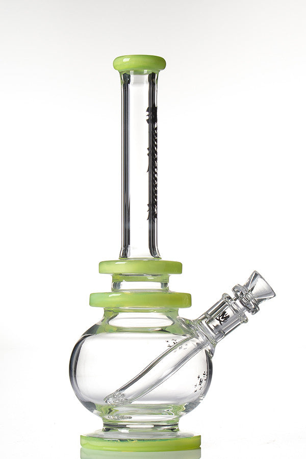 Mathematix Glass Genie Bubbler - side view.