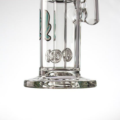 Mathematix Glass - Bent Neck Crossperc Bubbler