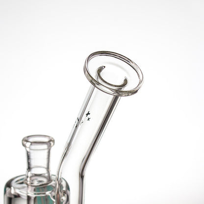 Mathematix Glass - Bent Neck Crossperc Bubbler