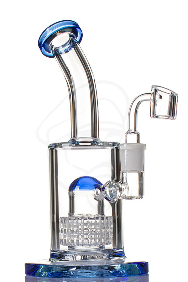 Matrix Dab Rig w/Quartz - Blue – Beefy's Bongs
