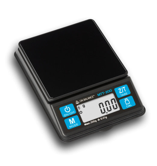 On Balance MTT-200 Black Mini Table Top Scales 200g X 0.01g