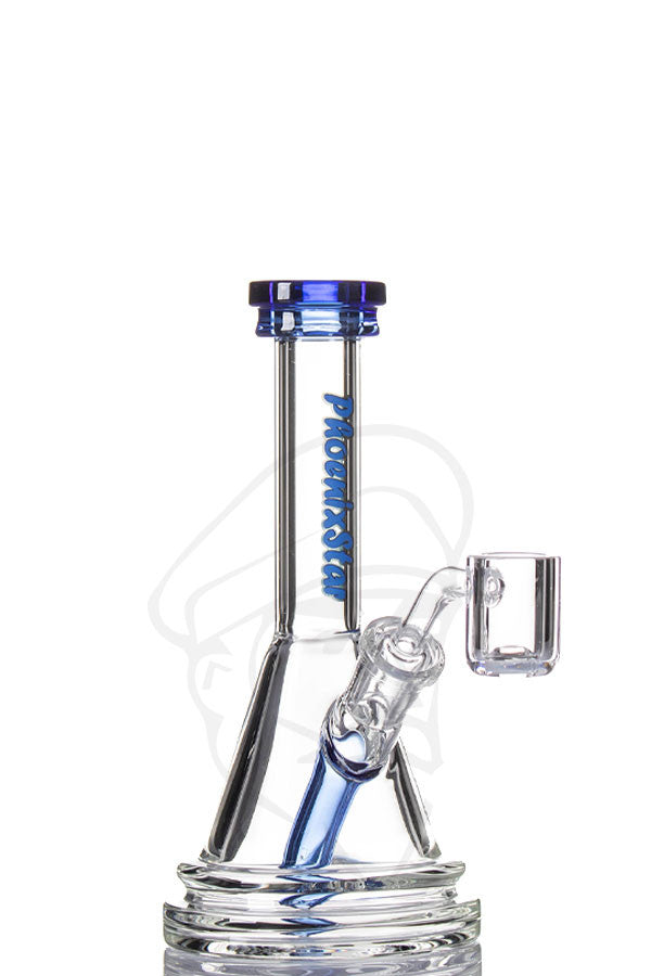 Phoenix Mini Dab Rig Blue – Beefy's Bongs