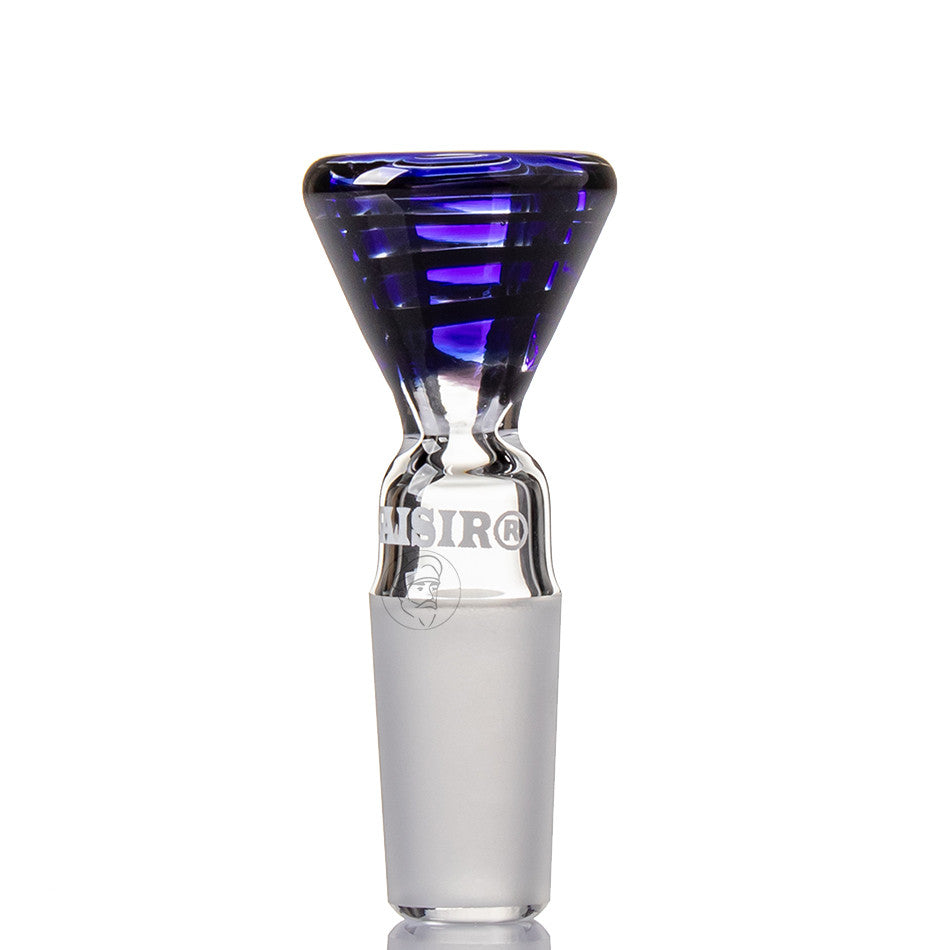 Plaisir Spiral Glass Cone 14.5mm - Black and Blue.