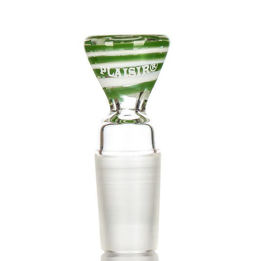 Plaisir Spiral Glass Cone 18.8mm - Green and White