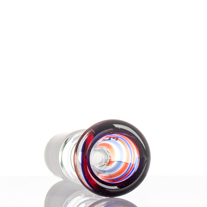 Plaisir Spiral Glass Cone 14.5mm Red and Blue - detail