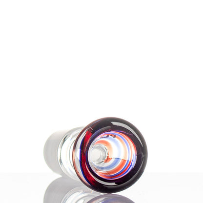 Plaisir Spiral Glass Cone 14.5mm Red and Blue - detail