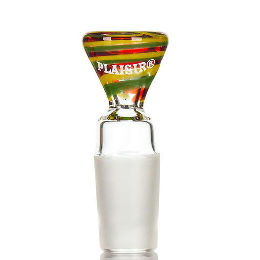 Plaisir Spiral Glass Cone 14.5mm - Rasta