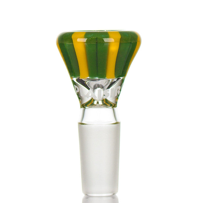 Plaisir Deluxe Glass Cone 14.5mm 'Yellow and Green