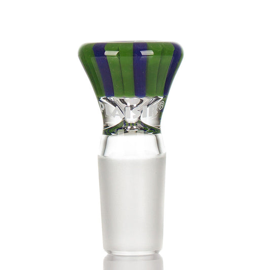 Plaisir Deluxe Glass Cone 18.8mm 'Blue and Green