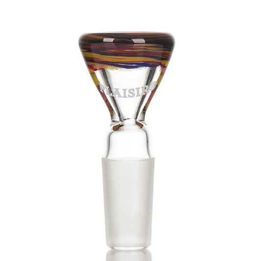 Plaisir Swirl Glass Cone 14.5mm 'Red and Yellow