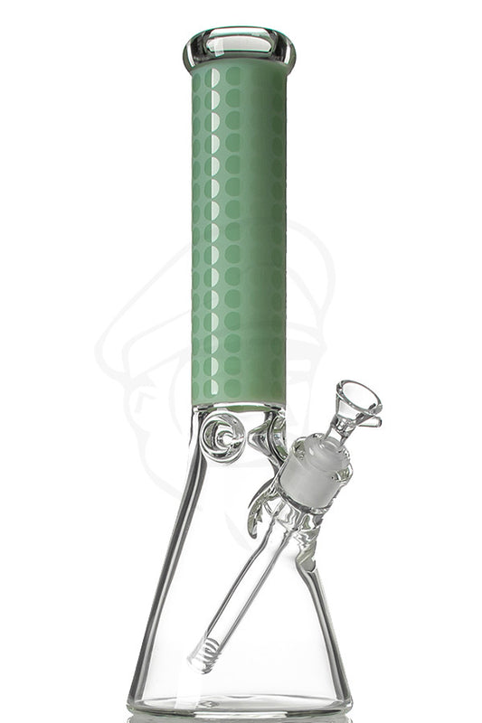 Polkadot Blasted Beaker - Green.