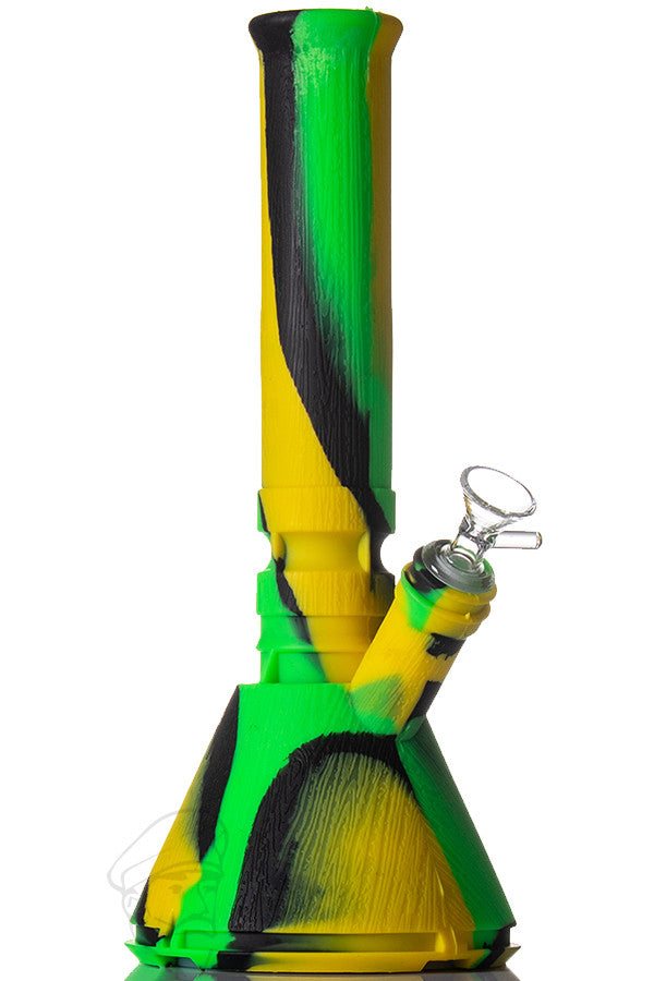 Premium Silicone Beaker - Yellow/Green/Black.