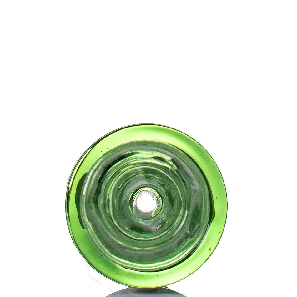 Ridge Glass Cone 14mm Green - Detail view.
