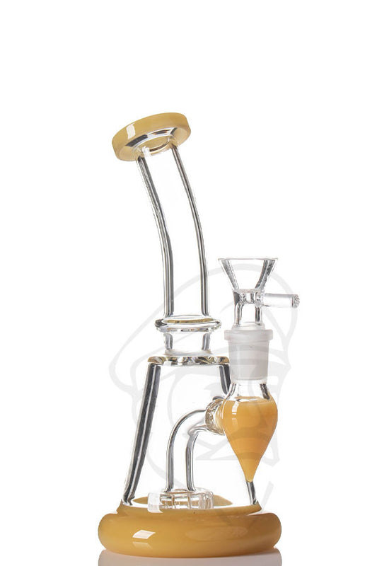 Showerhead Perc Mini Rig Amber.