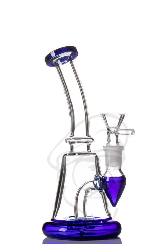 Showerhead Perc Mini Rig Blue.